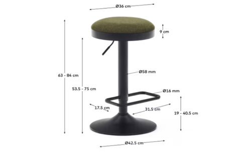 Scaun de bar Zaib - imagine 5