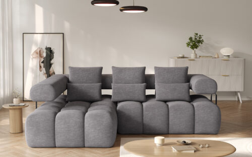 Colțar extensibil modern Levvi, 260×184×102 cm, Personalizabil - imagine 2