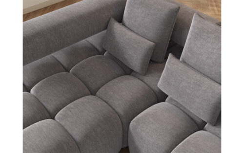 Colțar extensibil modern Levvi, 260×184×102 cm, Personalizabil - imagine 3