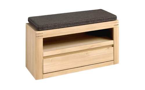 Bancă Milo, Lemn Masiv, 85×37×43 cm - imagine 2