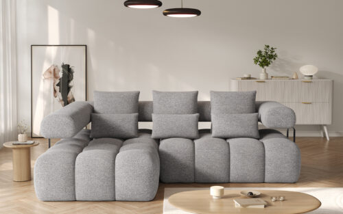 Colțar extensibil modern Levvi, 260×184×102 cm, Personalizabil - imagine 5