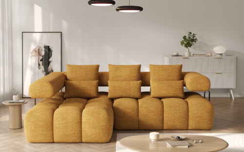Colțar extensibil modern Levvi, 260×184×102 cm, Personalizabil - imagine 7
