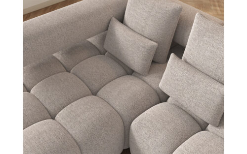 Colțar extensibil modern Levvi, 260×184×102 cm, Personalizabil - imagine 11