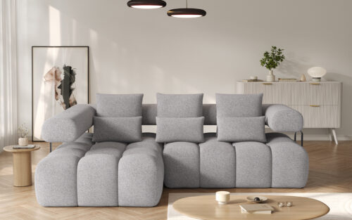 Colțar extensibil modern Levvi, 260×184×102 cm, Personalizabil - imagine 15