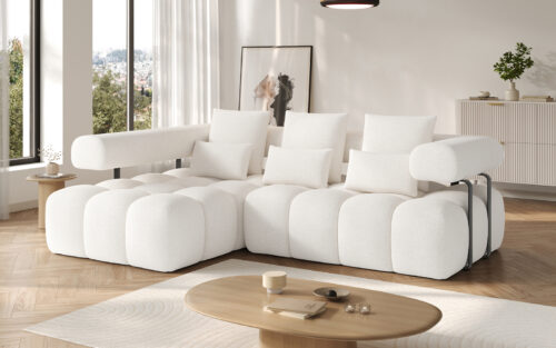 Colțar extensibil modern Levvi, 260×184×102 cm, Personalizabil - imagine 21
