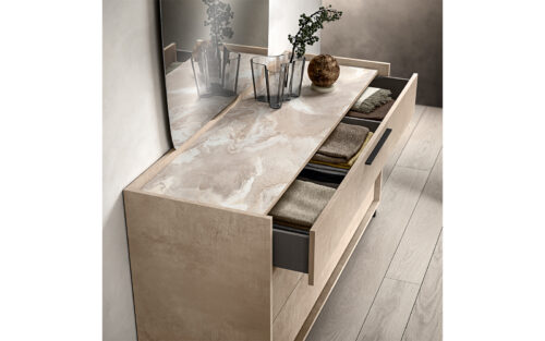 Comodă Sable cu 3 sertare,150×51×78 cm - imagine 2
