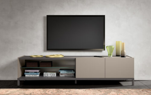 Comodă TV 2 uși Kara, 208x48x48 cm - imagine 2