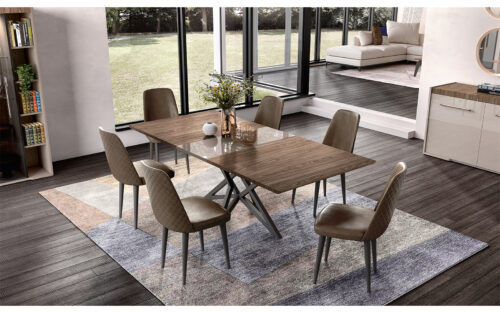 Masa de dining extensibilă Narla, 180×103 cm - imagine 2
