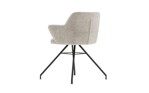 Fotoliu rotativ Spinner tapițat, 64×54×86 cm - imagine 2