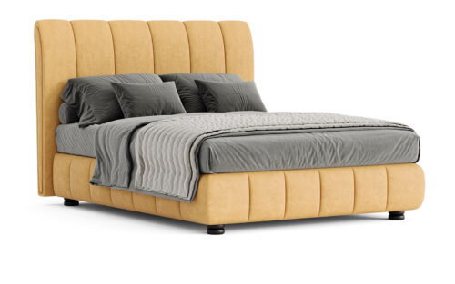 Pat tapițat Sophie cu saltea, 120/140/160/180 cm