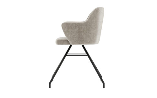 Fotoliu rotativ Spinner tapițat, 64×54×86 cm - imagine 3