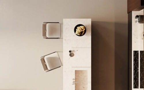 Scaun de bar Giallo, 52×57×109 cm - imagine 9