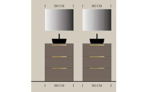 Set mobilier baie suspendat Serina, 120/160/176/180 cm - imagine 7