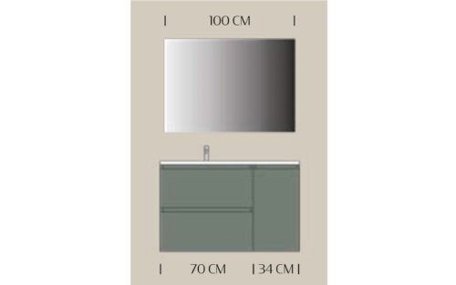 Set mobilier baie suspendat Armonia,104/140/208 cm - imagine 4