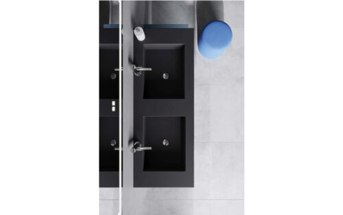 Set mobilier baie suspendat Lunera,100/120/140/160 cm - imagine 2