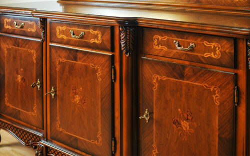 Bufet Edward, Lemn Masiv, 194x58,5x95,3 cm - imagine 6